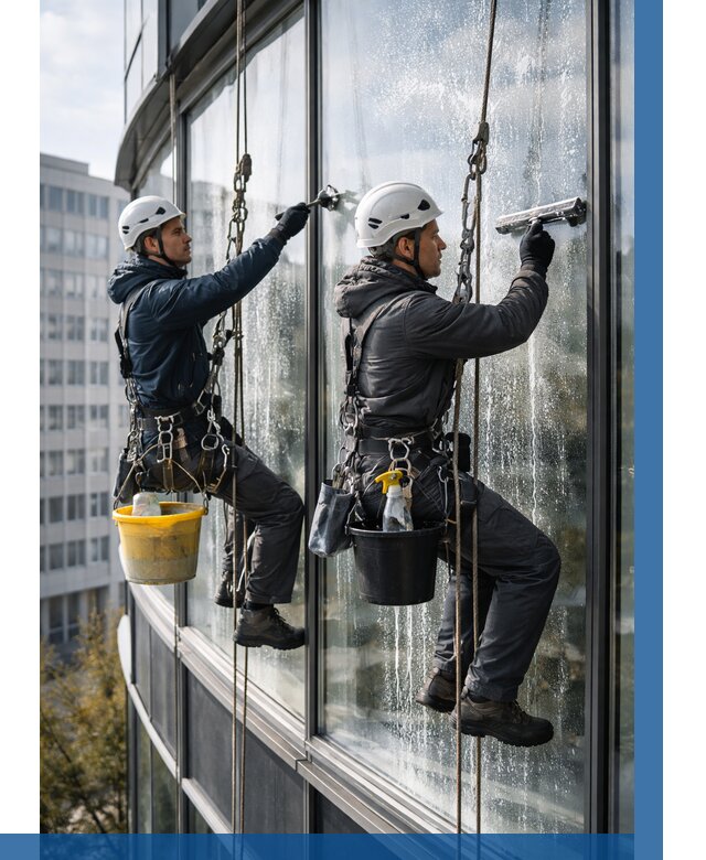 Мойка панорамных окон в Мичуринске от 362 р. заказать у ВЫСОТНИК-Мчр