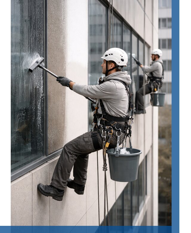 Мойка фасадов зданий в Мичуринске под ключ от 362 р. | ВЫСОТНИК-Мчр