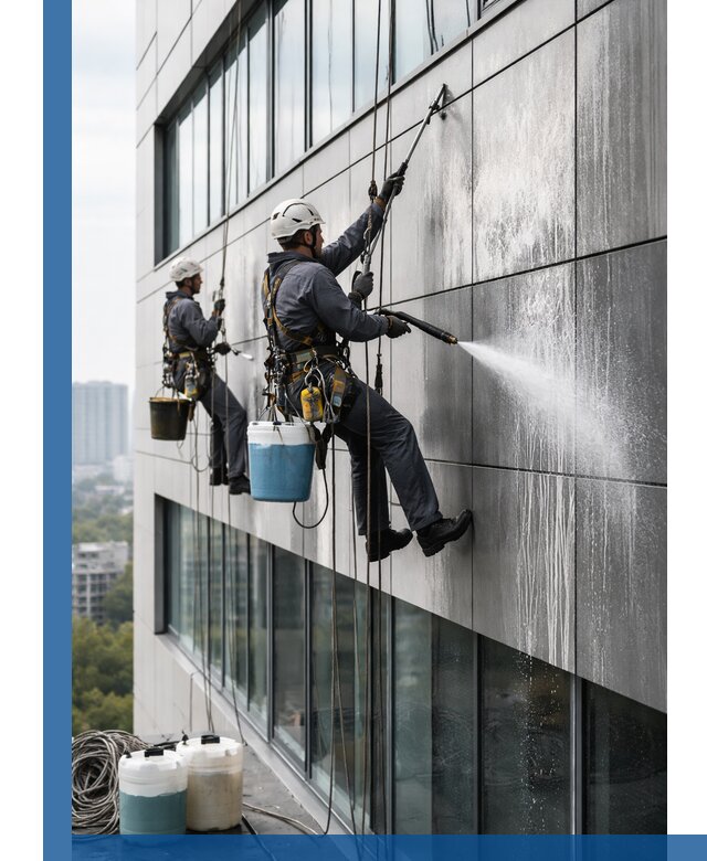 Профессиональная мойка вентилируемых фасадов в Мичуринске