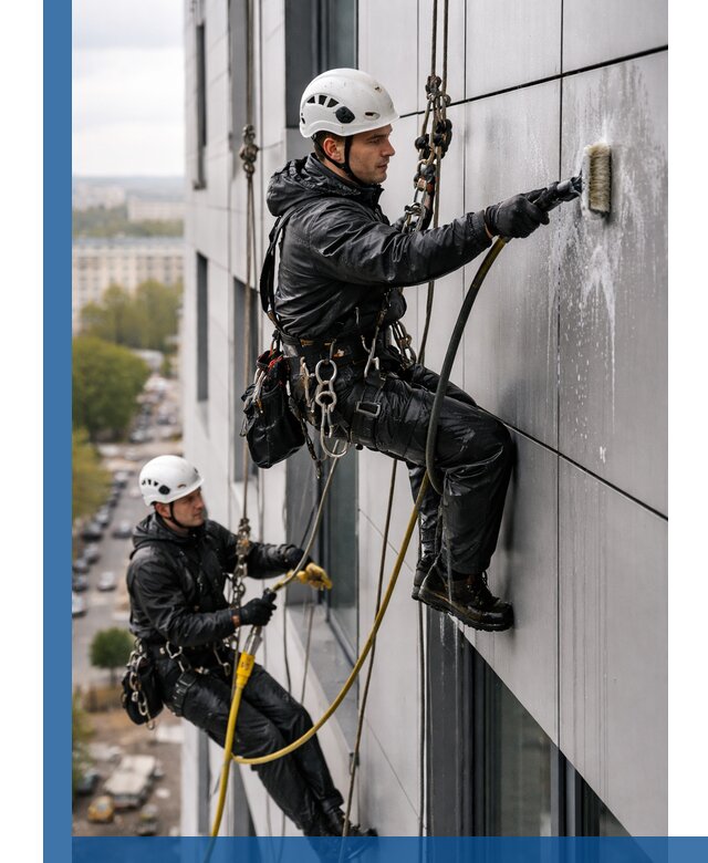 Профессиональная мойка фасада из композита в Мичуринске