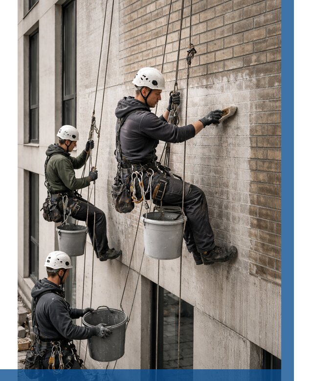 Удаление высолов с фасада в Мичуринске от 259 р. | ВЫСОТНИК-Мчр