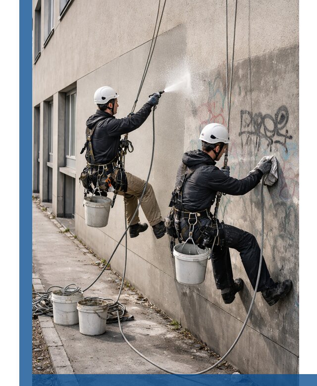 Антиграффити покрытие фасада с защитой от надписей в Мичуринске