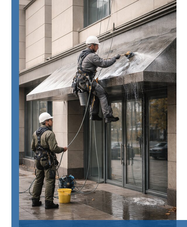 Профессиональная мойка козырьков и навесов в Мичуринске