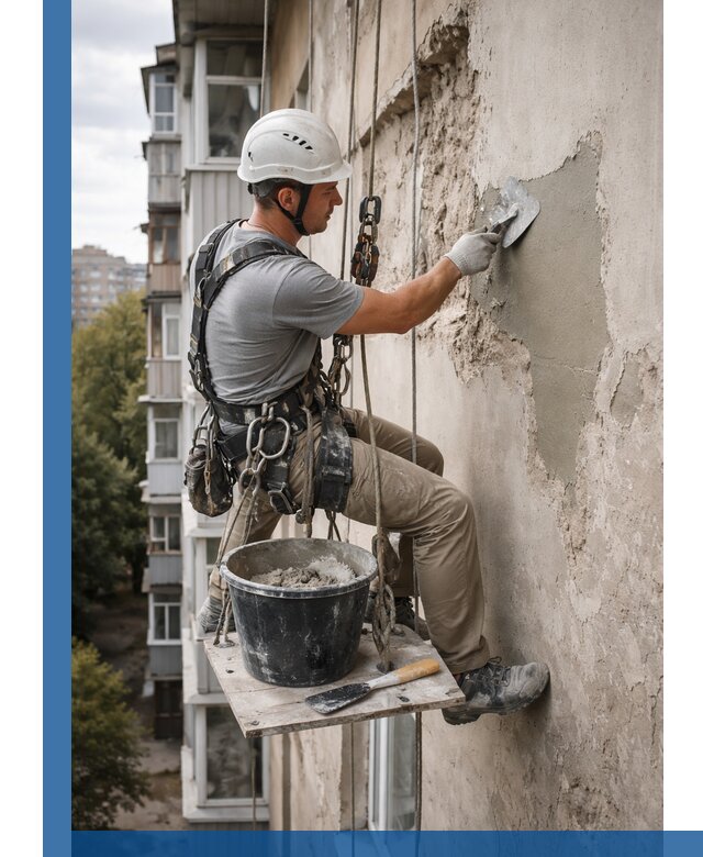 Восстановление фасадной штукатурки в Мичуринске с гарантией качества