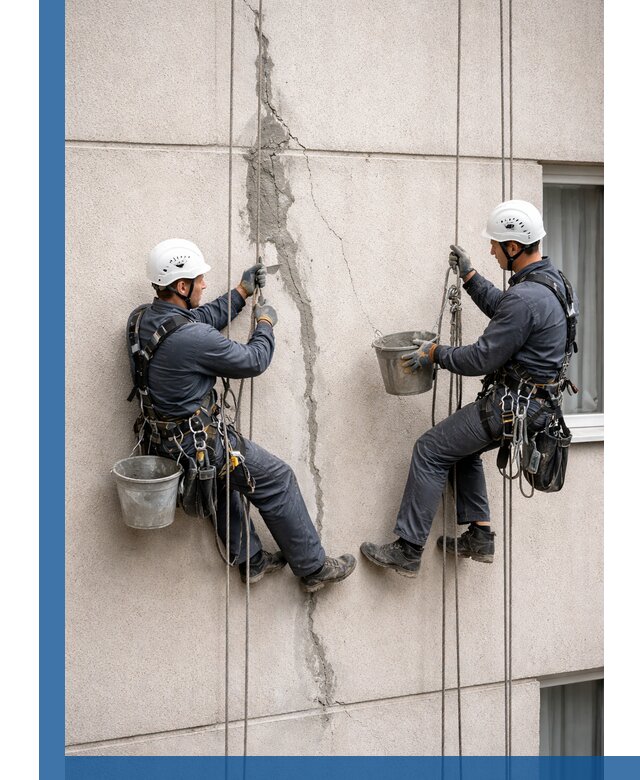 Заделка трещин на фасаде в Мичуринске с гарантийным ремонтом