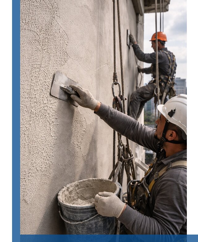 Декоративная штукатурка фасада с утеплением и защитой в Мичуринске