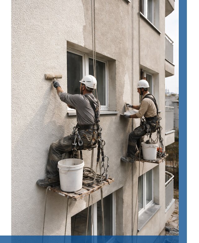 Нанесение короеда на фасад в Мичуринске от 466 р. | ВЫСОТНИК-Мчр