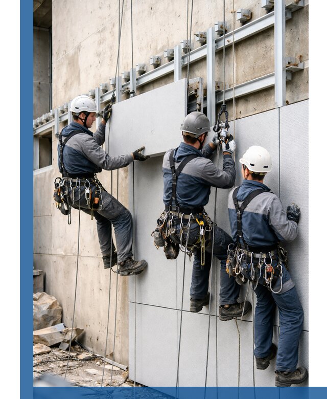 Монтаж вентилируемого фасада в Мичуринске под ключ с гарантией качества