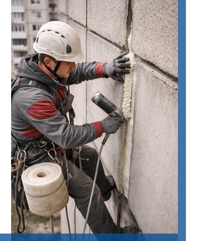 Утепление межпанельных швов в Мичуринске от 725 р. | ВЫСОТНИК-Мчр