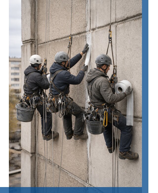 Ремонт межпанельных швов в Мичуринске от 777 р. | ВЫСОТНИК-Мчр