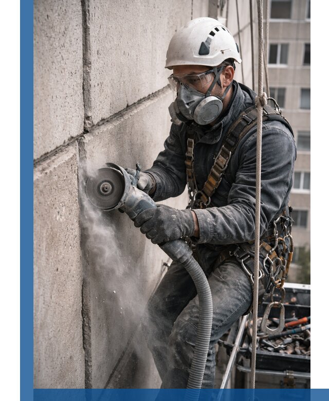 Штробление межпанельных швов в Мичуринске качественно и быстро