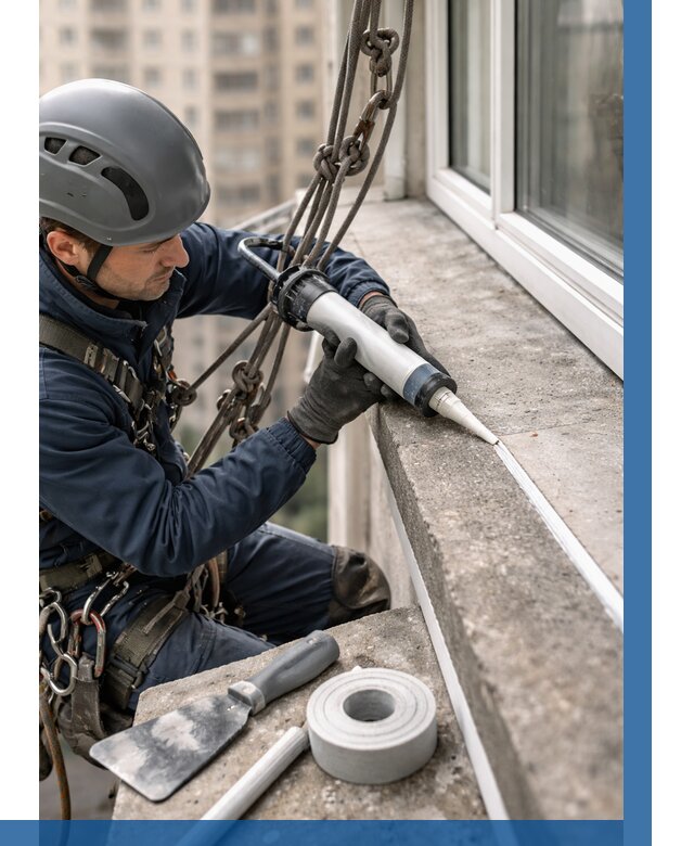 Герметизация балконного козырька в Мичуринске от 4659 р. | ВЫСОТНИК-Мчр