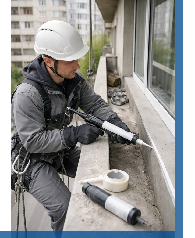 Герметизация швов лоджии в Мичуринске от 4659 р. | ВЫСОТНИК-Мчр