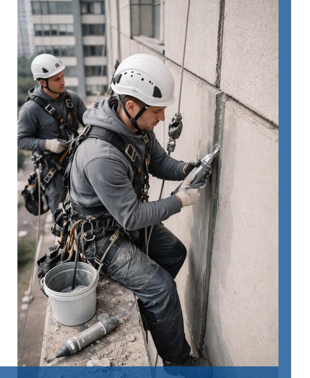 Ремонт деформационных швов здания в Мичуринске от 1035 р. | ВЫСОТНИК-Мчр