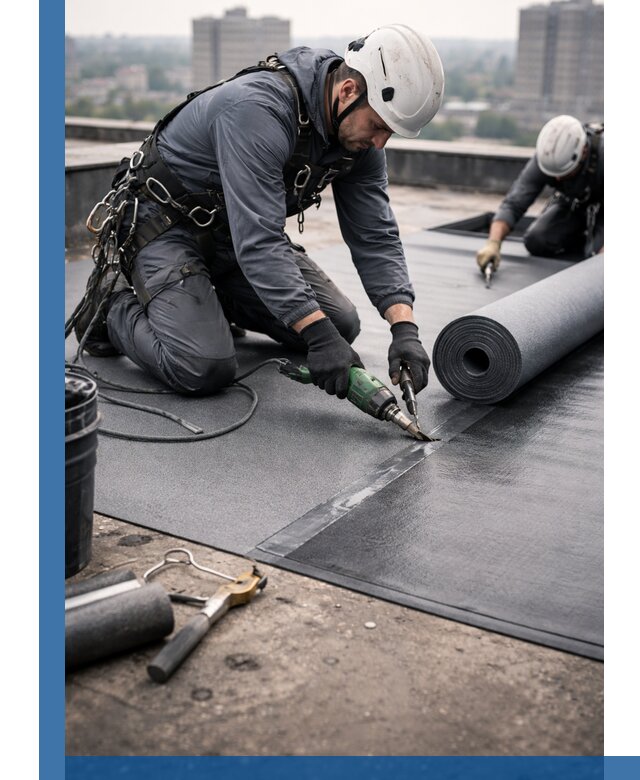 Ремонт мягкой кровли в Мичуринске с выездом промальпинистов