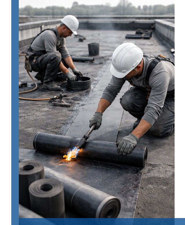 Ремонт рулонной кровли в Мичуринске герметизация и восстановление