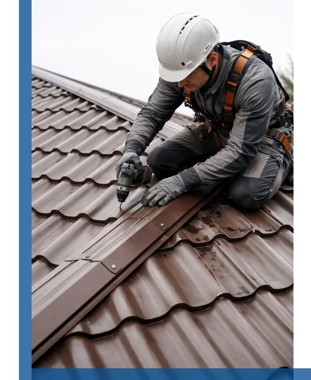 Ремонт металлочерепицы на крыше в Мичуринске профессионально