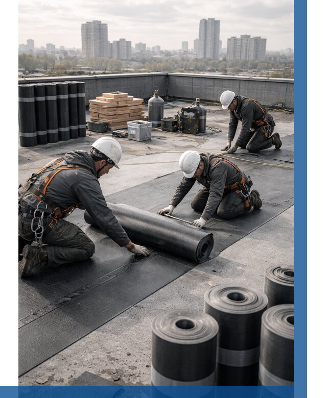 Монтаж мягкой кровли под ключ в Мичуринске от 466 р. | ВЫСОТНИК-Мчр