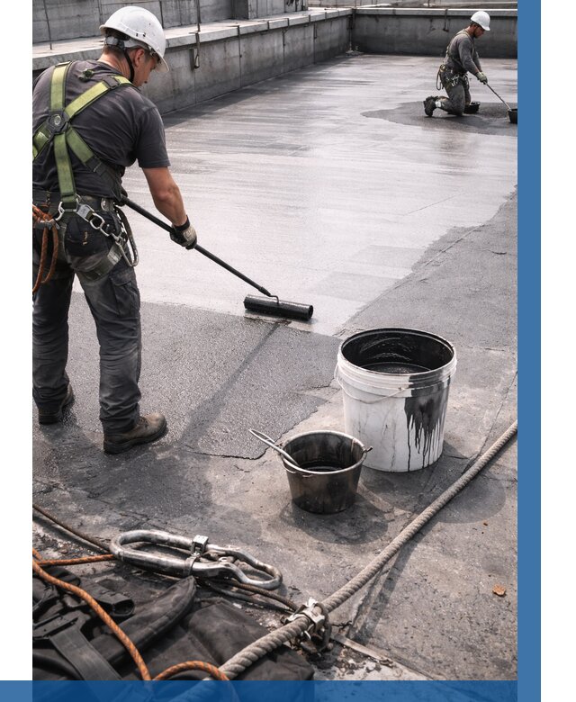 Гидроизоляция кровли жидкой резиной в Мичуринске от 518 р. | ВЫСОТНИК-Мчр