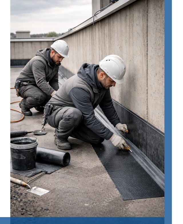 Гидроизоляция примыканий на кровле в Мичуринске от 932 р. | ВЫСОТНИК-Мчр