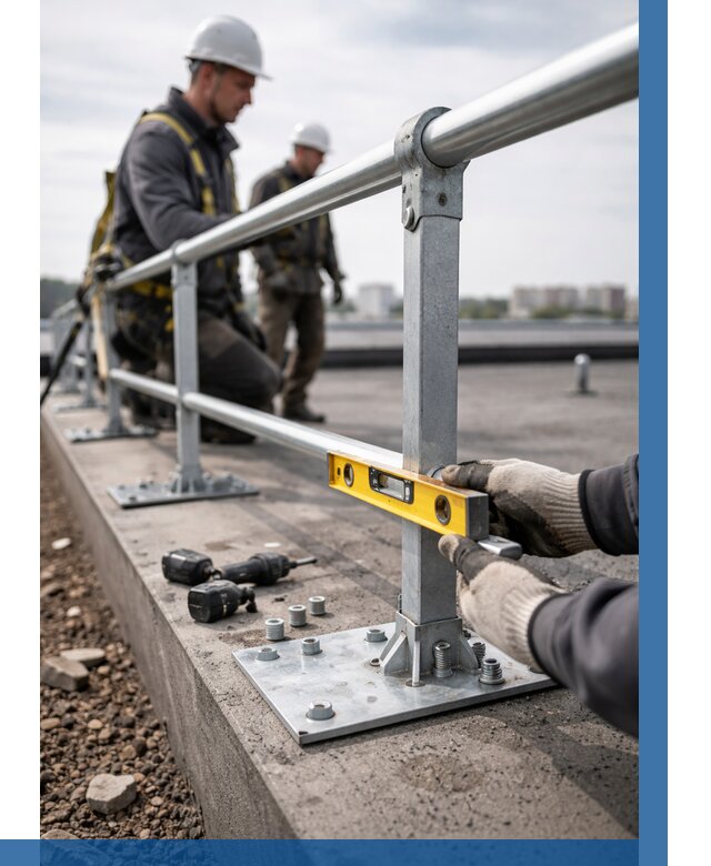 Монтаж кровельного ограждения в Мичуринске от 1242 р. | ВЫСОТНИК-Мчр