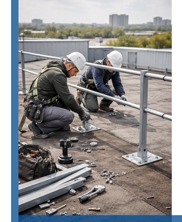 Монтаж кровельного ограждения в Мичуринске под ключ с гарантией