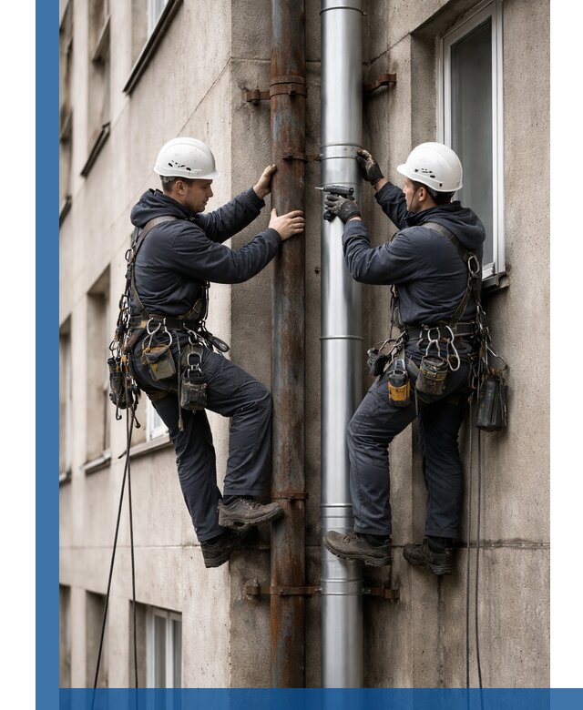 Замена водосточных труб в Мичуринске: монтаж и демонтаж под ключ