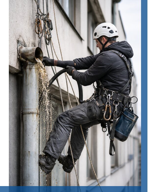 Прочистка водосточных труб в Мичуринске от 3624 р. | ВЫСОТНИК-Мчр