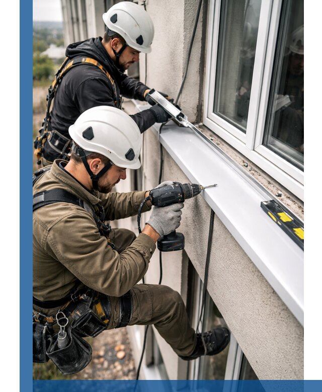 Профессиональный монтаж оконных отливов и отведения воды в Мичуринске