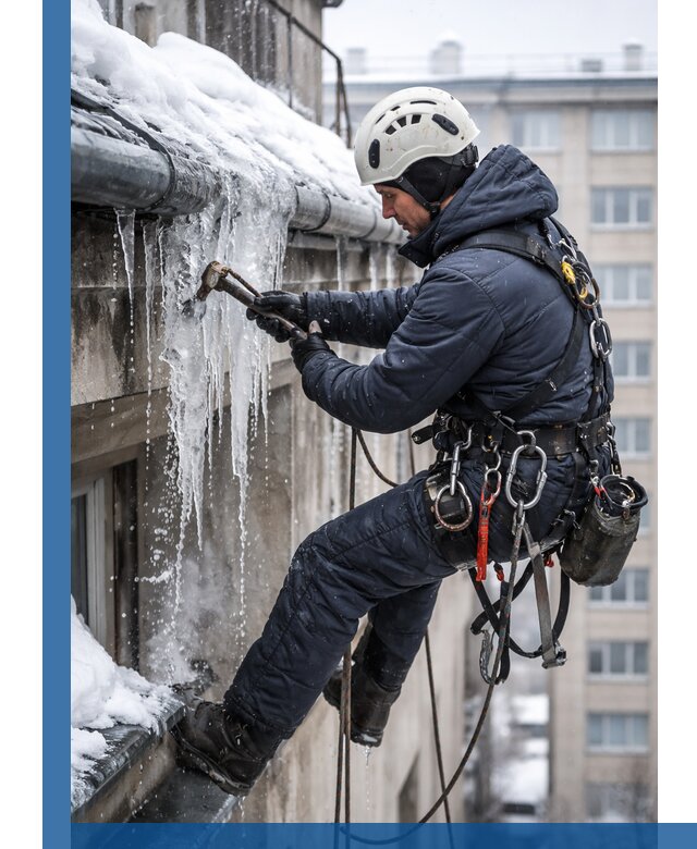 Удаление наледи и чистка водостоков в Мичуринске оперативно и безопасно