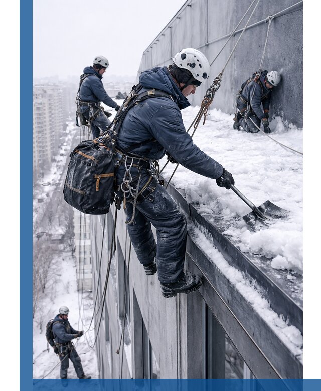 Абонентское обслуживание кровли зимой в Мичуринске регулярный уход