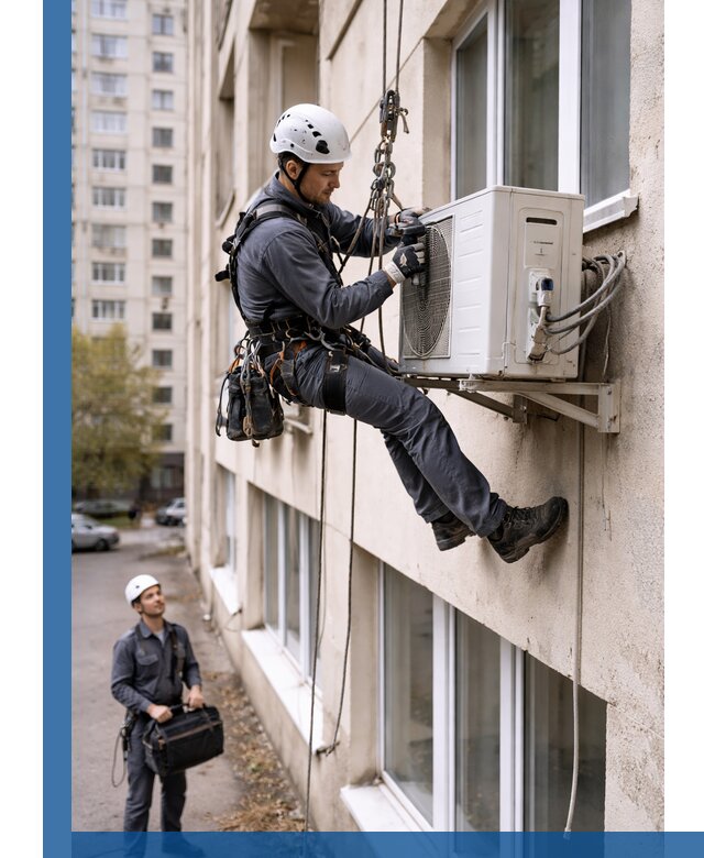 Демонтаж внешнего блока кондиционера в Мичуринске профессионально