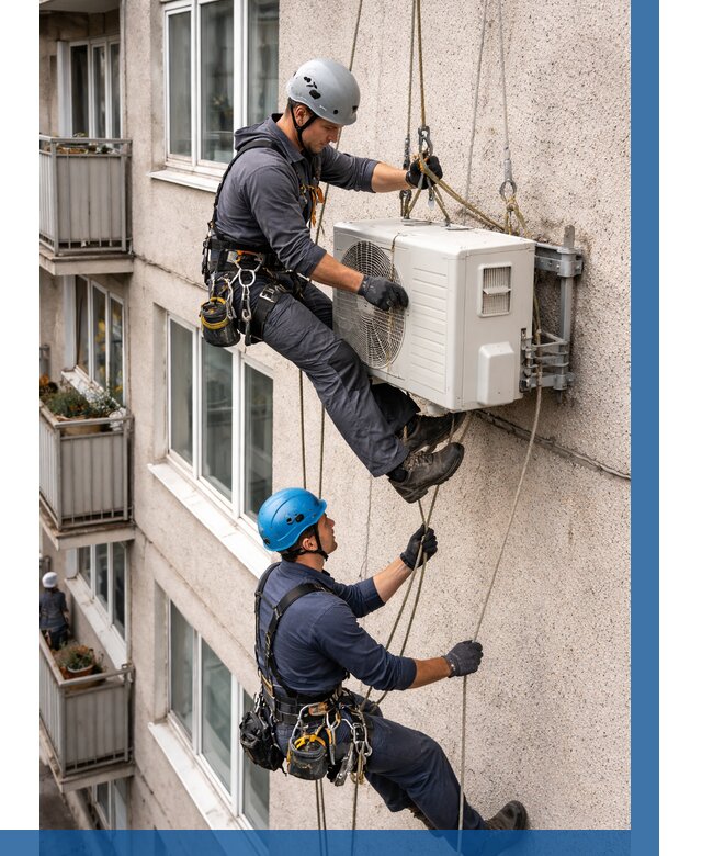 Перенос внешнего блока кондиционера в Мичуринске от 9319 р.| ВЫСОТНИК-Мчр