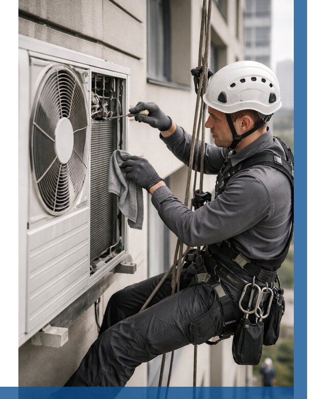 Обслуживание внешнего блока кондиционера в Мичуринске от 2796 р.ВЫСОТНИК-Мчр