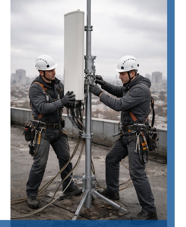 Монтаж антенн связи на крыше в Мичуринске от 8801 р. | ВЫСОТНИК-Мчр