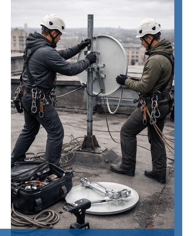 Демонтаж антенн на крыше в Мичуринске от 4659 р. | ВЫСОТНИК-Мчр