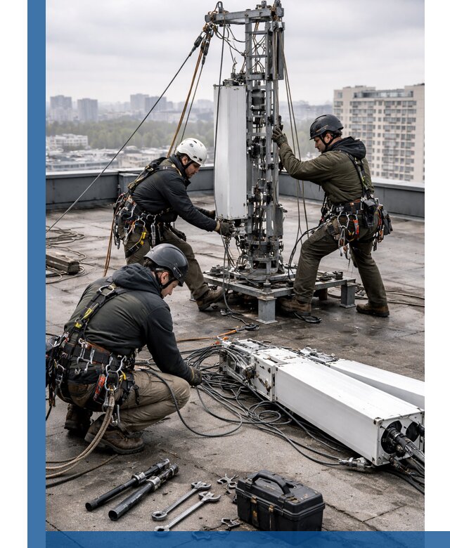 Демонтаж антенн на крыше зданий в Мичуринске с гарантией