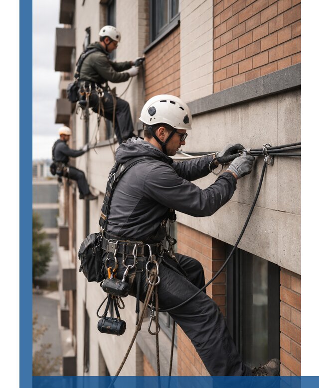 Крепление кабеля на фасаде монтаж и крепеж в Мичуринске