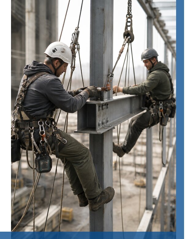 Монтаж металлоконструкций на высоте в Мичуринске от 3624 р. | ВЫСОТНИК-Мчр