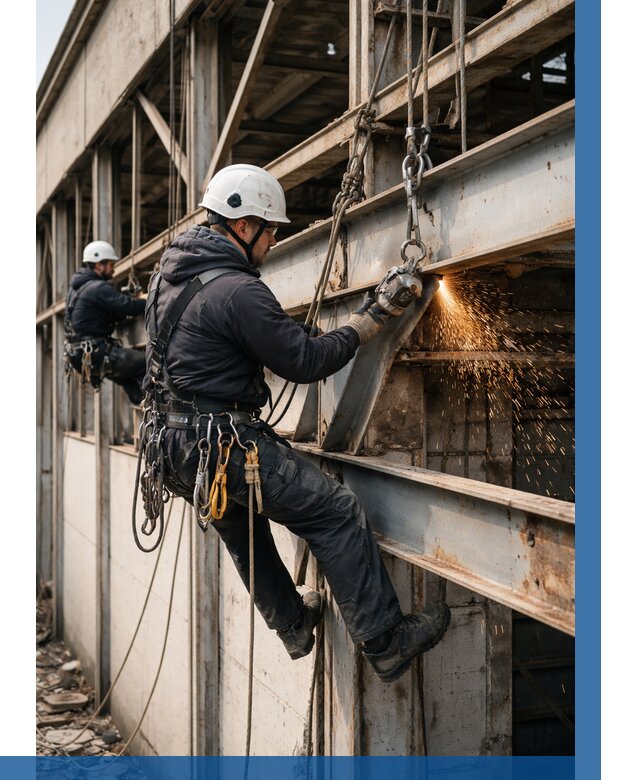 Демонтаж металлоконструкций на высоте в Мичуринске от 6730р. |ВЫСОТНИК-Мчр