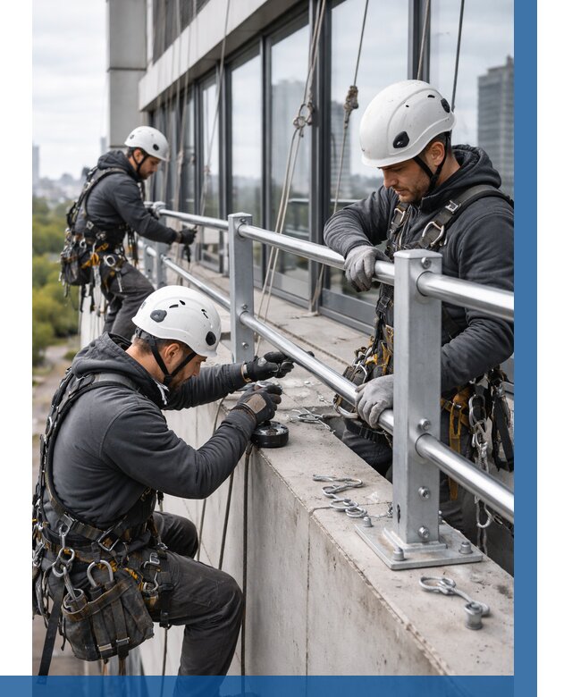 Монтаж ограждений на высоте в Мичуринске, от 1242 р. | ВЫСОТНИК-Мчр