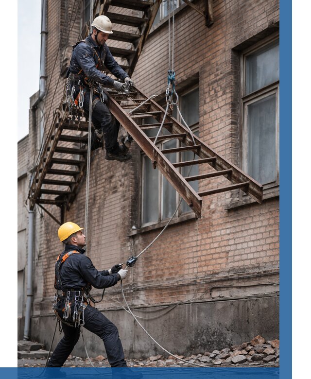 Демонтаж пожарной лестницы в Мичуринске от 12425 р. | ВЫСОТНИК-Мчр