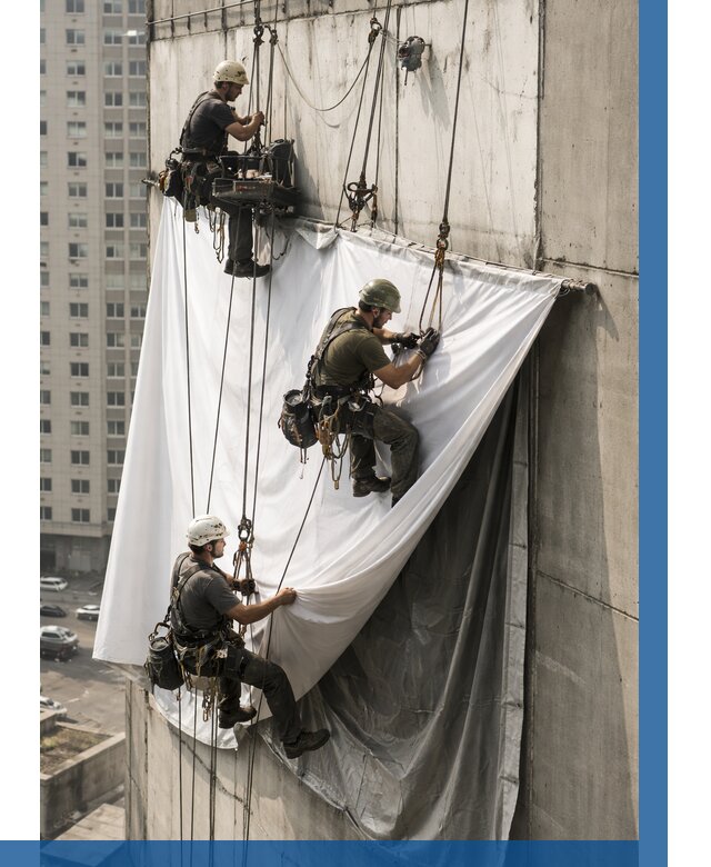 Замена баннерного полотна в Мичуринске от 6730 р. | ВЫСОТНИК-Мчр—заказать