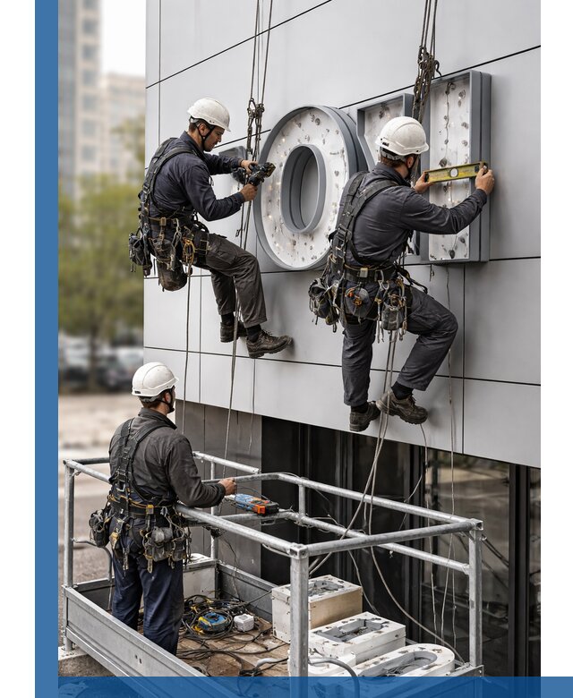 Профессиональный монтаж световых букв в Мичуринске под ключ
