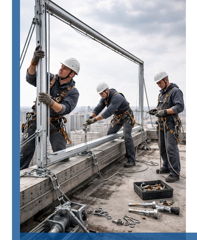 Монтаж крышных рекламных конструкций под ключ в Мичуринске