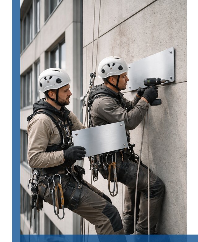 Монтаж табличек и указателей в Мичуринске для зданий и сооружений