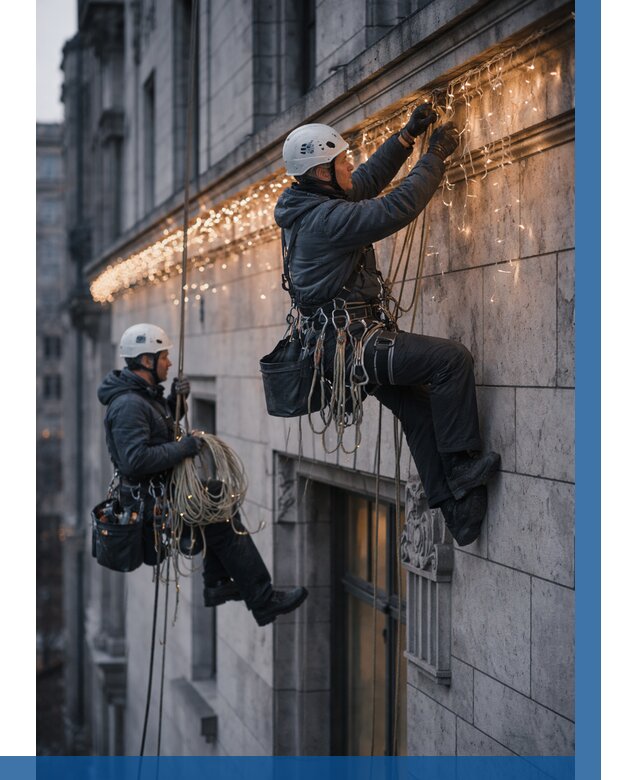 Монтаж новогодней иллюминации в Мичуринске от 8801 р. | ВЫСОТНИК-Мчр