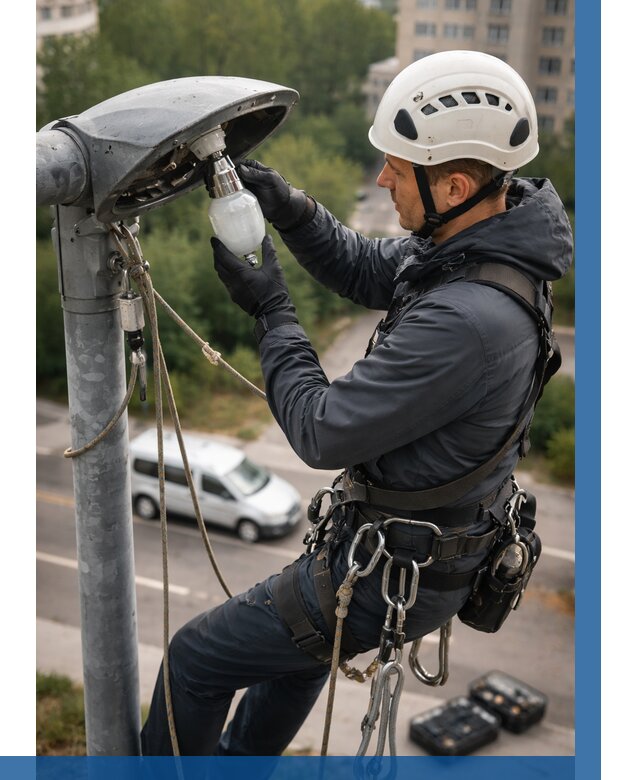 Замена ламп на высоте в Мичуринске от 2589 р. | ВЫСОТНИК-Мчр