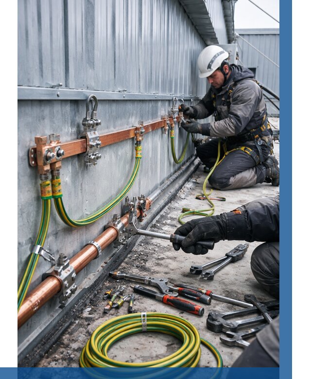 Монтаж заземления здания в Мичуринске от 25885 р. | ВЫСОТНИК-Мчр