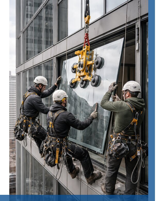 Фасадное остекление зданий под ключ в Мичуринске от 10354 р. | ВЫСОТНИК-Мчр